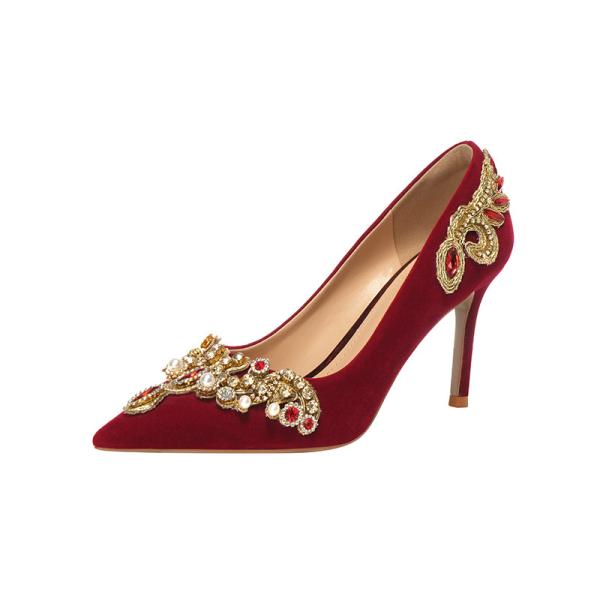 Cinderella-Inspired Elegance Tiring Feet Engagement High Heels Shoes