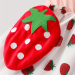 PatPat 2pcs Kid Girl Strawberry Print Combo Dress With Sling Bag (5-6years)