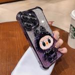 The Bracket Is Suitable for Apple 17Promax Labubu Mobile Phone Case Iphone16 All-Inclusive 14 Makeup Mirror Protective Cover