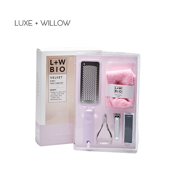 Luxe + Willow Velvet 5-In-1 Foot Care Set