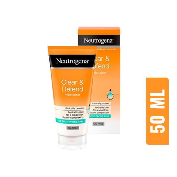 Neutrogena Clear & Defend Oil Free Moisturiser-50ml