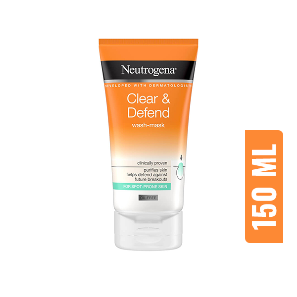 Neutrogena Clear & Defend Wash Mask-150ml