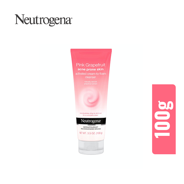 Neutrogena Pink Grapefruit Cream To Foam Cleanser-100g