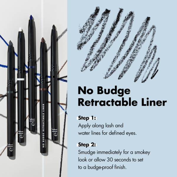e.l.f No Budge Retractable Eyeliner-Coffee