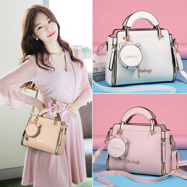 Cute Solid Color Casual Shoulder Crossbody Bag