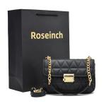 Embroidered Chain Texture Small Crossbody Bag