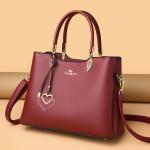 Soft Leather Three-Layer Large Messenger Bag