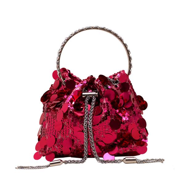 Trendy Tassel Sequin Hot Girl Bucket Bag