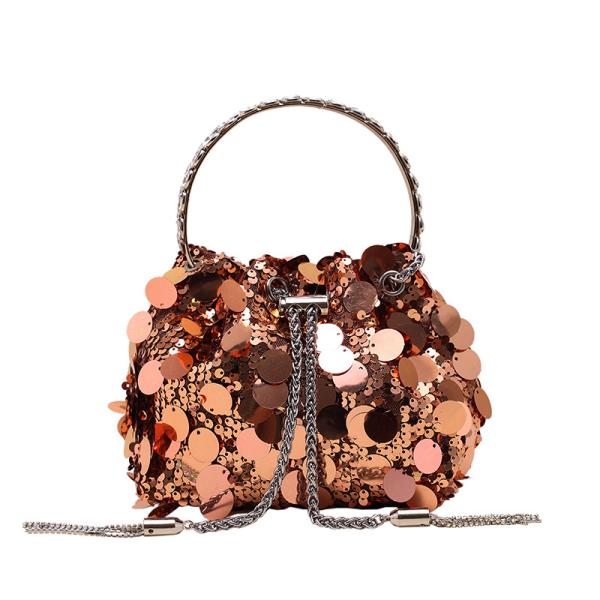 Trendy Tassel Sequin Hot Girl Bucket Bag