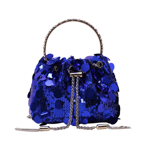 Trendy Tassel Sequin Hot Girl Bucket Bag