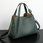 Soft Leather Elegant Vegetable Basket Shoulder Bag