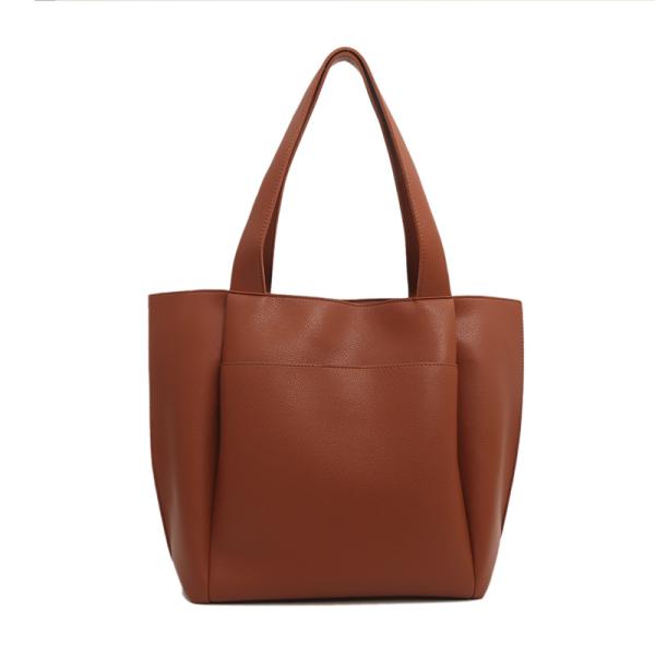 Korean Soft PU Large-Capacity Shoulder Tote Bag