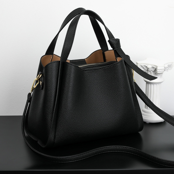 Soft Leather Elegant Vegetable Basket Shoulder Bag