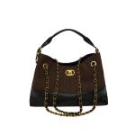 Retro Frosted Chain Large-Capacity Tote Bag