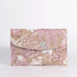 High-End Pink Embroidered Sequin Bamboo Handbag