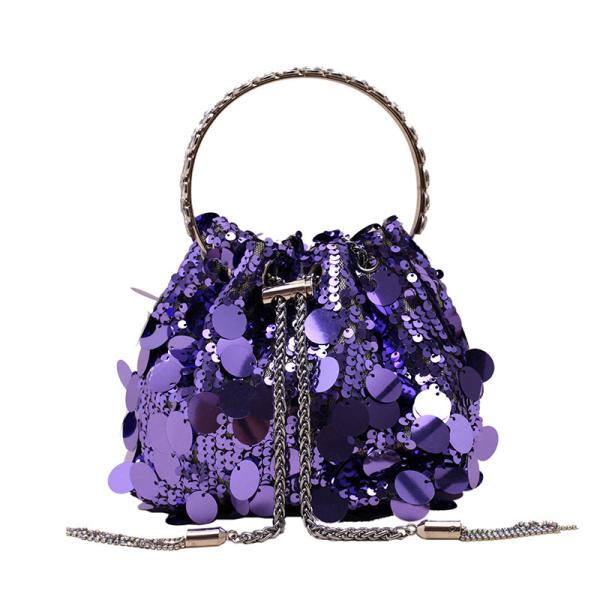 Trendy Tassel Sequin Hot Girl Bucket Bag