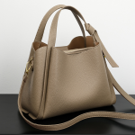 Soft Leather Elegant Vegetable Basket Shoulder Bag