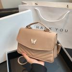 Sweet Solid Color Small Square Crossbody Bag