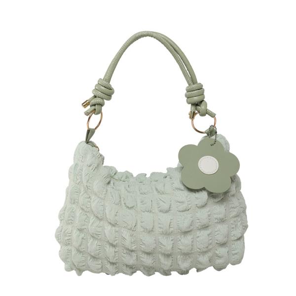 Pearl Pleated Cloud Trendy Underarm Bag