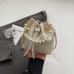 Chinese Style Pearl Cheongsam Bucket Bag