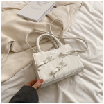 Spring Bow Small Square Crossbody Bag