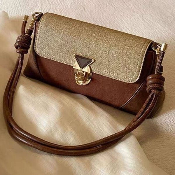 Niche Designer Underarm Baguette Shoulder Bag