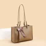Retro Litchi Pattern Large Shoulder Tote Bag