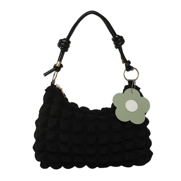Pearl Pleated Cloud Trendy Underarm Bag