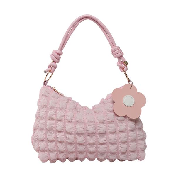 Pearl Pleated Cloud Trendy Underarm Bag
