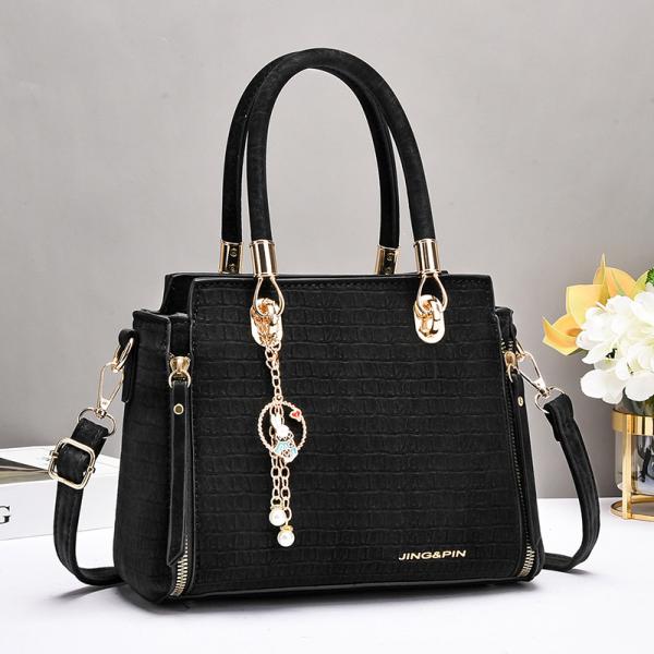Stylish Textured Portable Crossbody Shoulder Bag