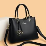 Soft Leather Three-Layer Large Messenger Bag