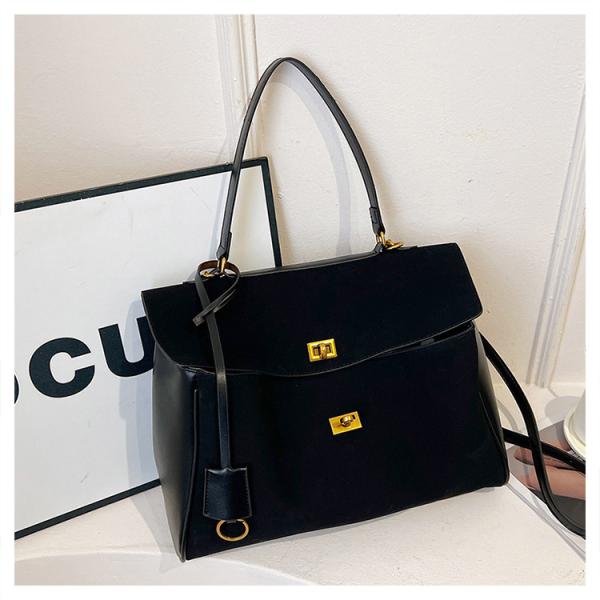 Nubuck Leather Large-Capacity Tote Shoulder Bag