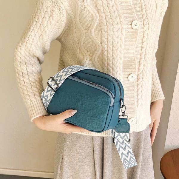 Solid Color Trendy Small Square Crossbody Bag