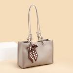 Retro Litchi Pattern Large Shoulder Tote Bag