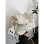 High-End Pink Niche Bucket Crossbody Bag