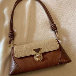 Niche Designer Underarm Baguette Shoulder Bag