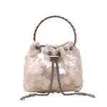 Trendy Tassel Sequin Hot Girl Bucket Bag
