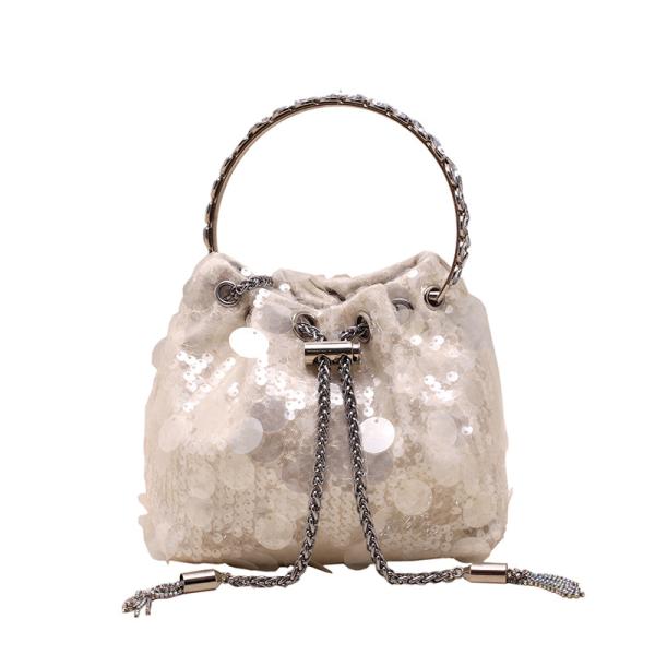 Trendy Tassel Sequin Hot Girl Bucket Bag