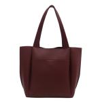 Korean Soft PU Large-Capacity Shoulder Tote Bag