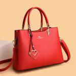 Soft Leather Three-Layer Large Messenger Bag