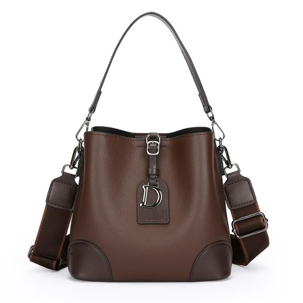 Simple Korean Large-Capacity Bucket Shoulder Bag