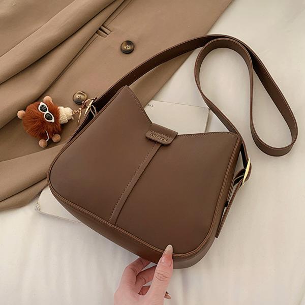 Korean Soft Leather Retro Large-Capacity Crossbody Bag