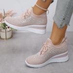 Rhinestone Leisure Sneakers - Stylish, Comfortable & All-Season