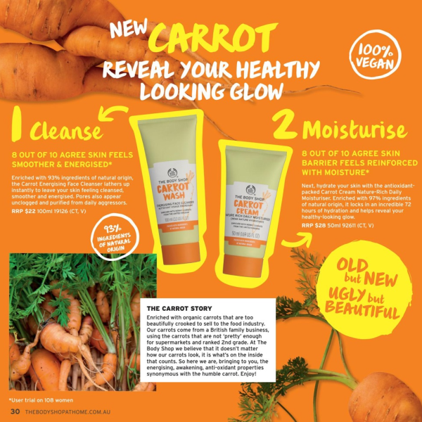 The Body Shop Carrot Wash Energizing Face Cleanser-100ml