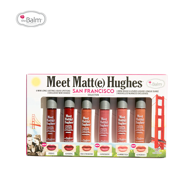 The Balm Meet Matte Hughes 6 Mini Liquid Lipsticks- San Francisco