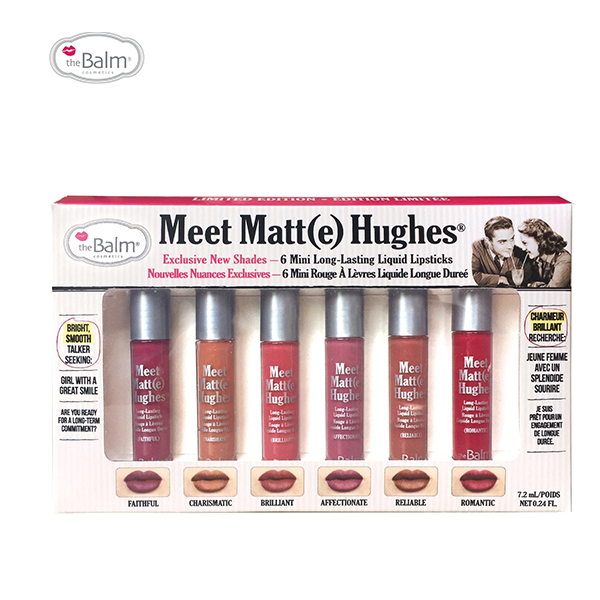 The Balm Meet Matte Hughes 6 Mini Liquid Lipsticks-Vol. 2