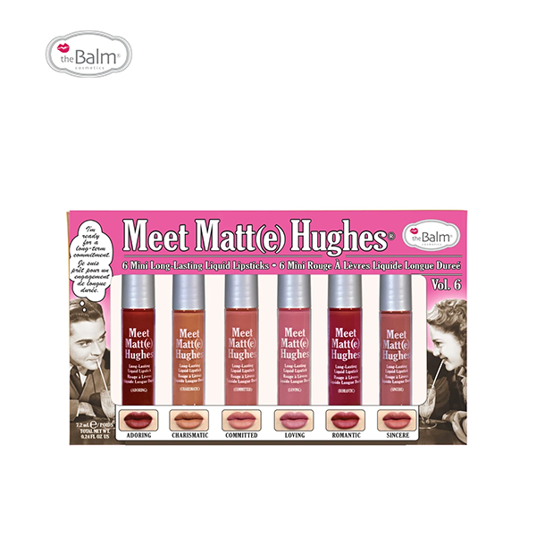 The Balm Meet Matte Hughes 6 Mini Liquid Lipsticks-Vol.6