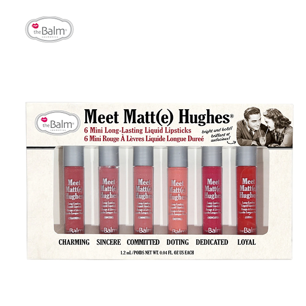 The Balm Meet Matte Hughes 6 Mini Liquid Lipsticks-Vol.1