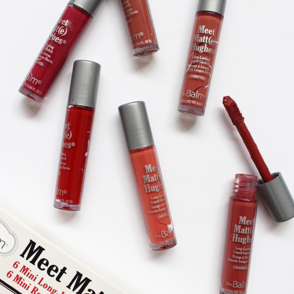 The Balm Meet Matte Hughes 6 Mini Liquid Lipsticks-Nude