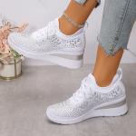 Rhinestone Leisure Sneakers - Stylish, Comfortable & All-Season